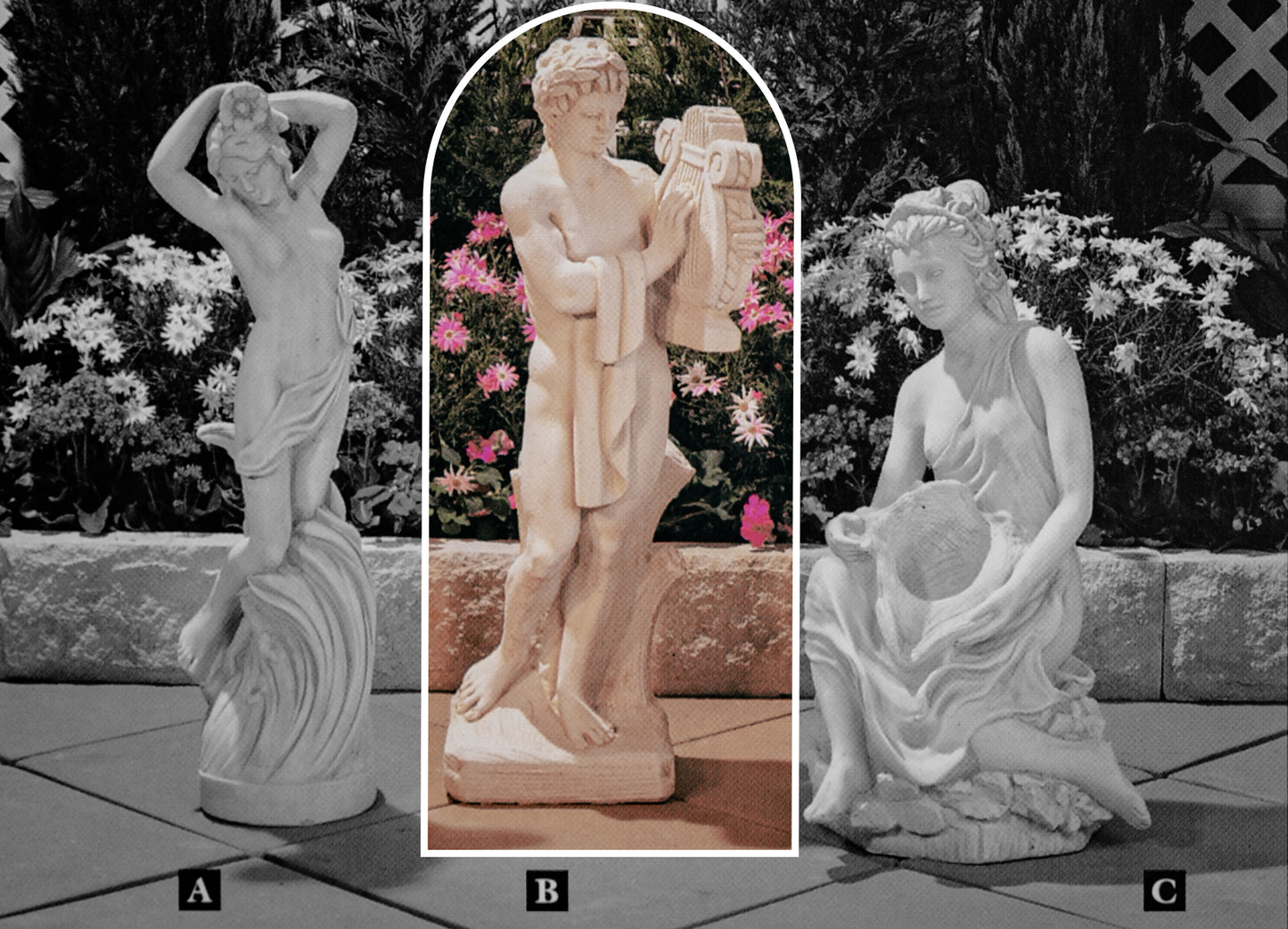 Salvador Medium Concrete Garden Statue