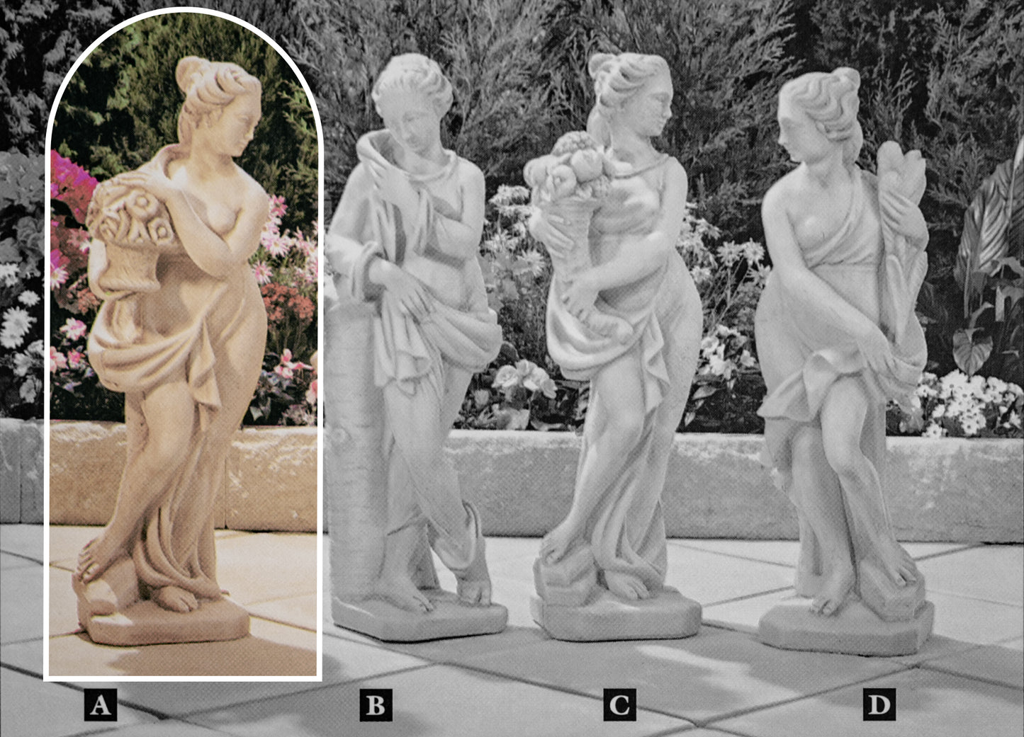 Spring B Medium Concrete Garden Statue