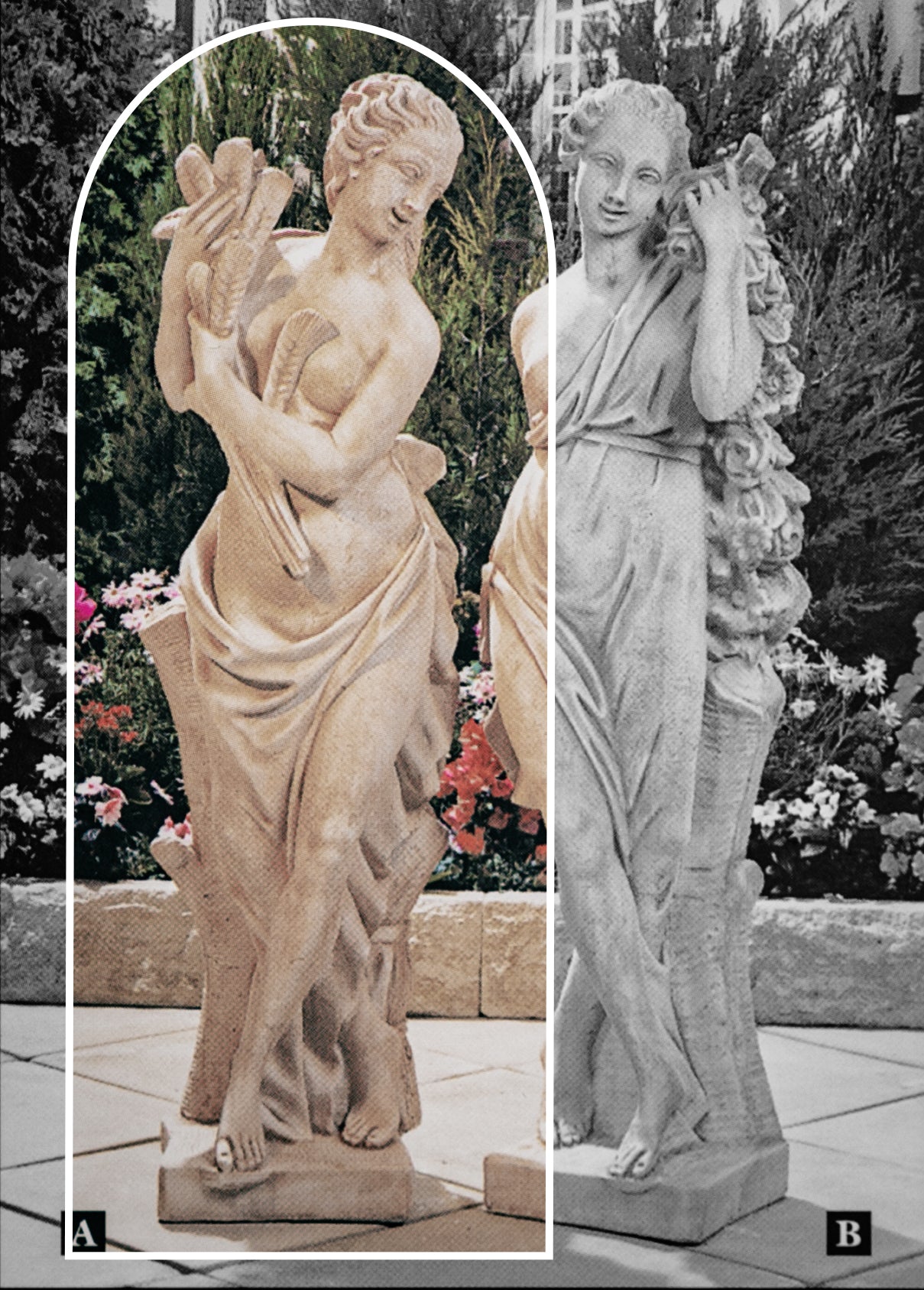 Summer Large Concrete Garden Statue