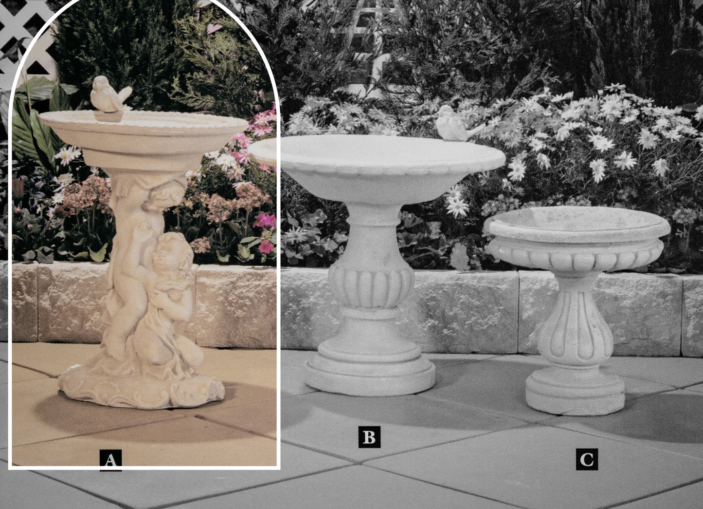 The Ascot Concrete Bird bath