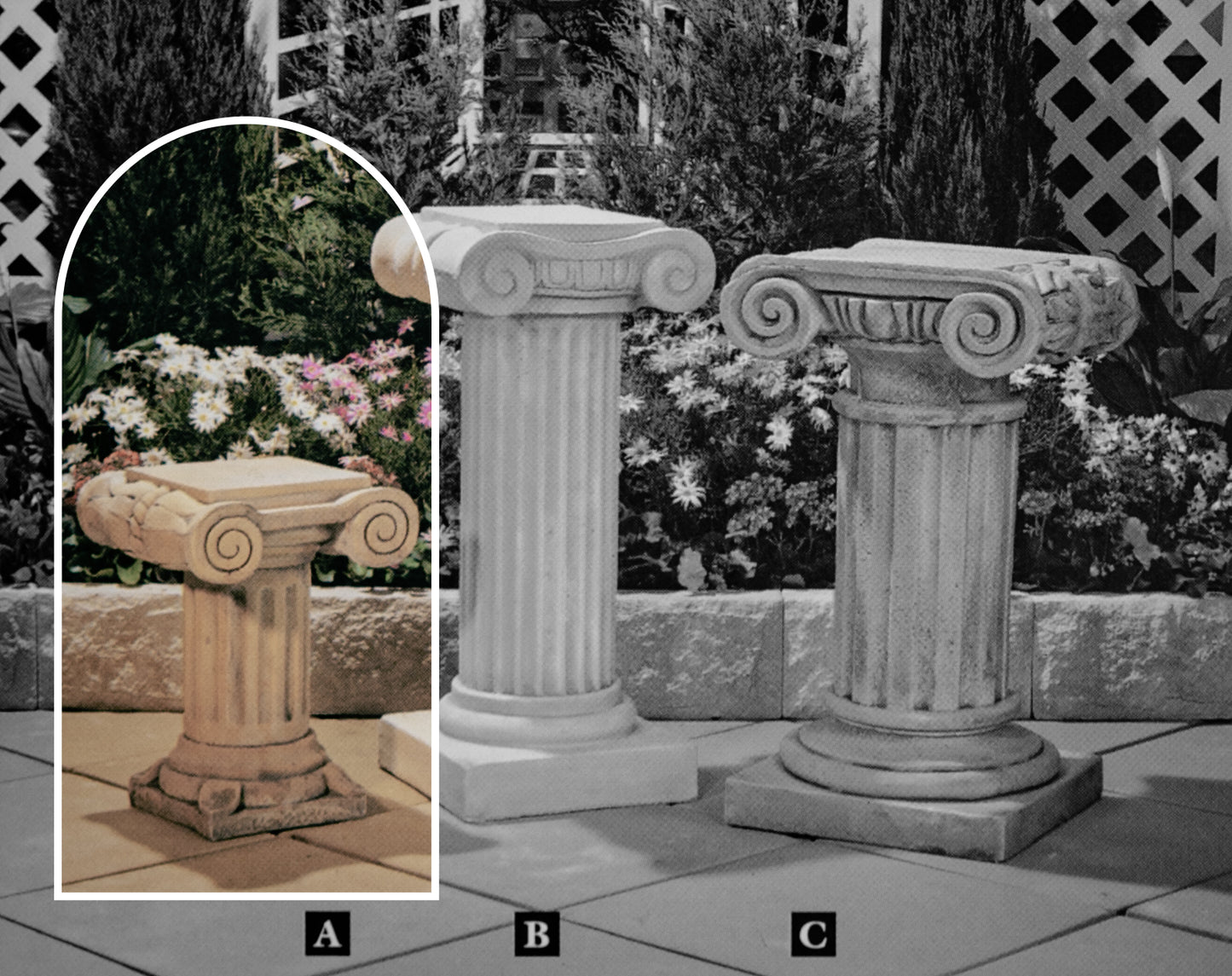 The Corinthian Concrete Garden Pedestal