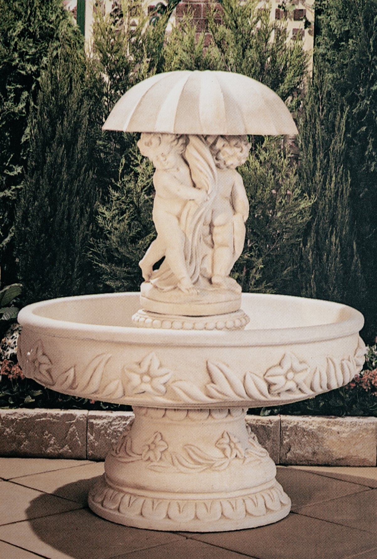 The Darlington Umbrella Concrete Fountain