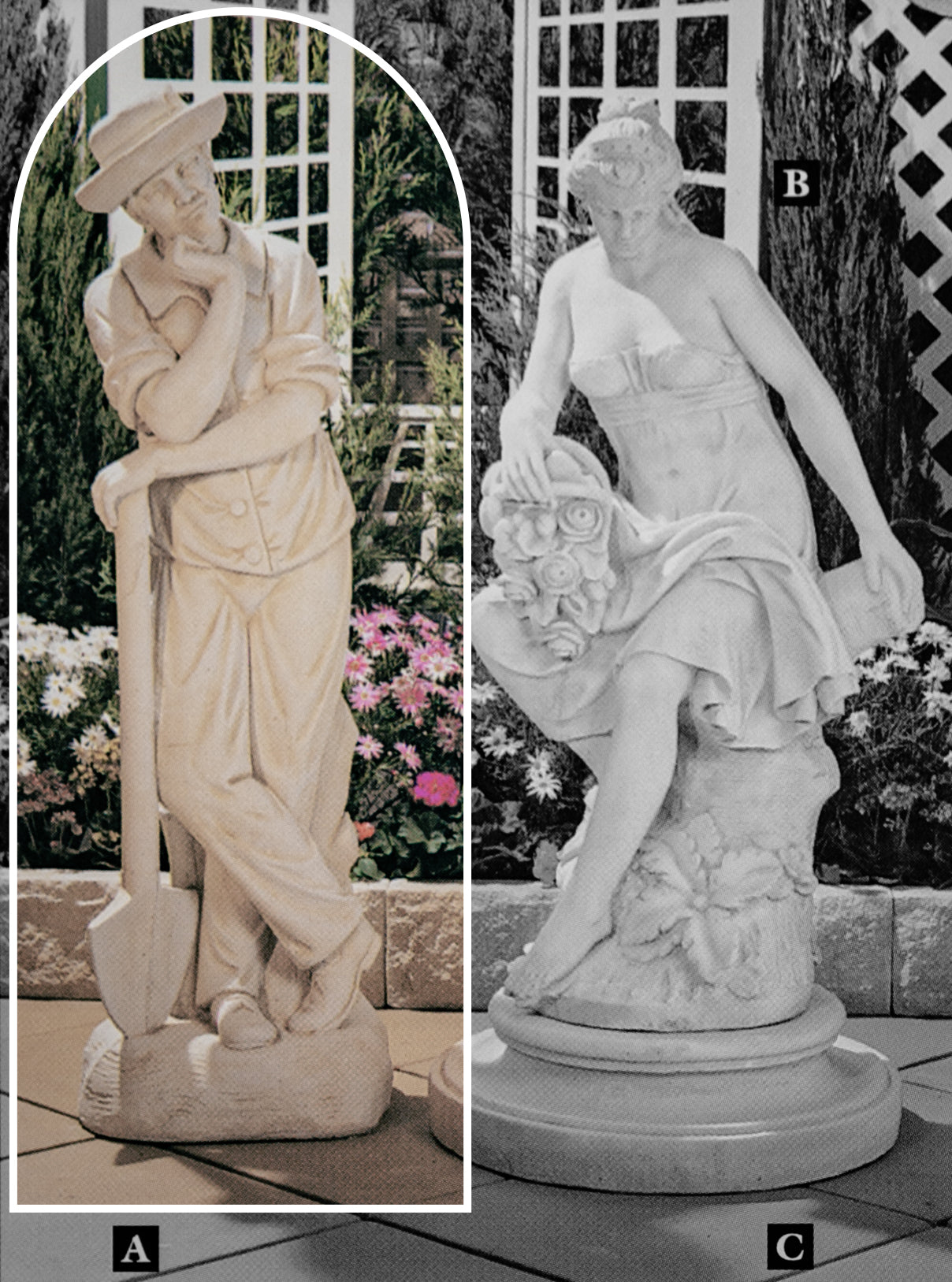 The Gardener Large Concrete Garden Statue