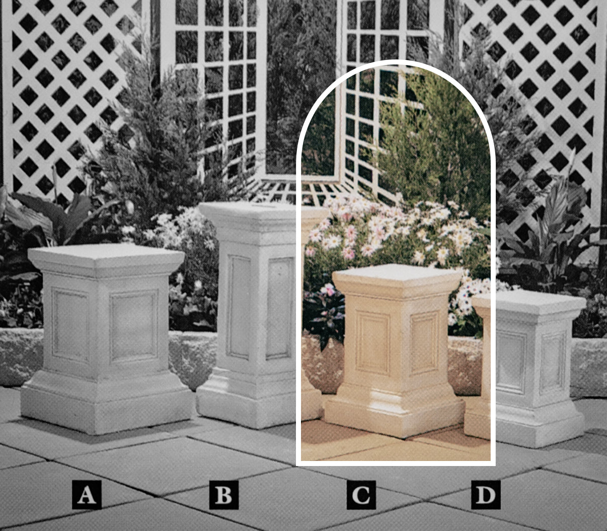 The Kent Concrete Garden Pedestal