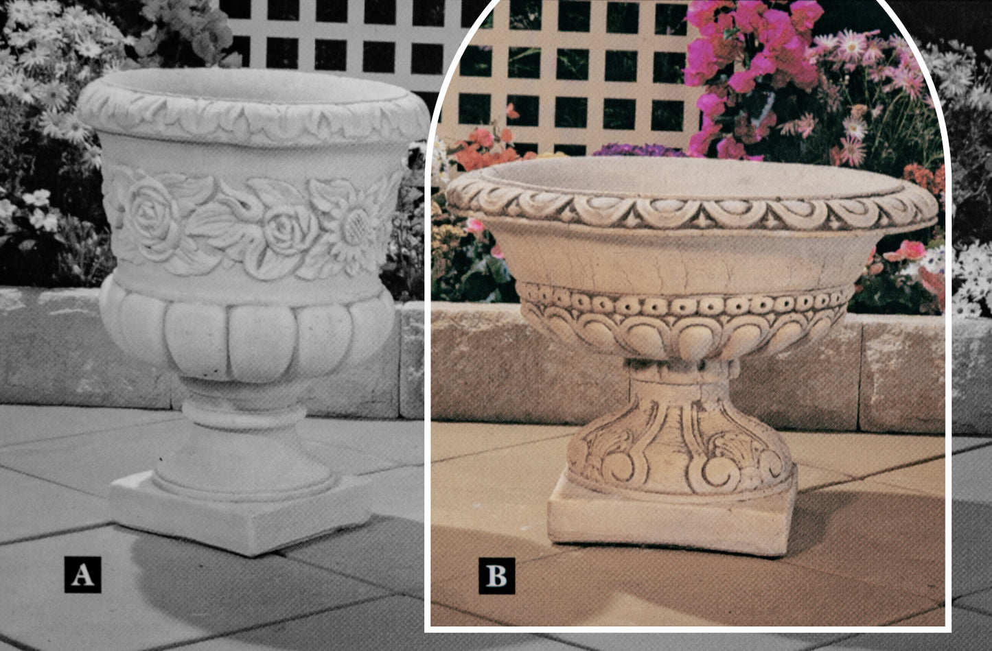 The Latino Urn Concrete Garden Planter