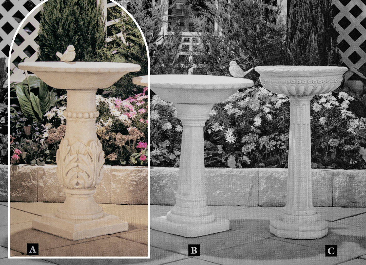 The Leura Concrete Bird bath