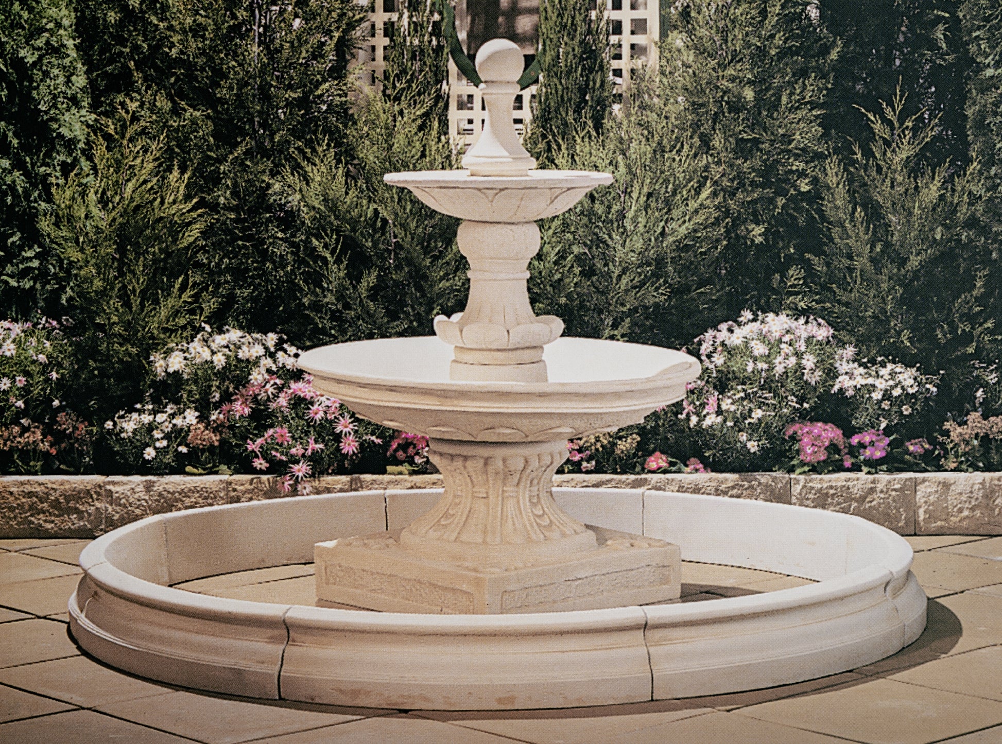 The Monteray with Classical Pond, A Concrete Fountain