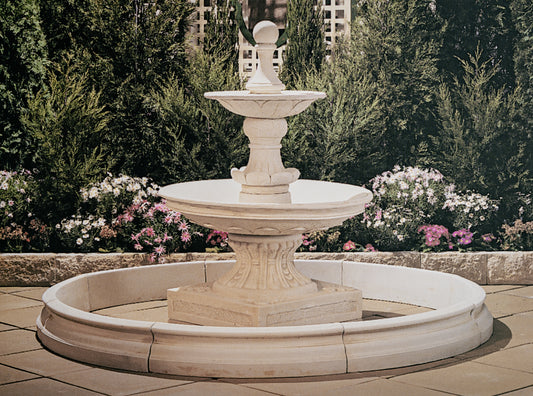 The Monteray with Classical Pond, A Concrete Fountain