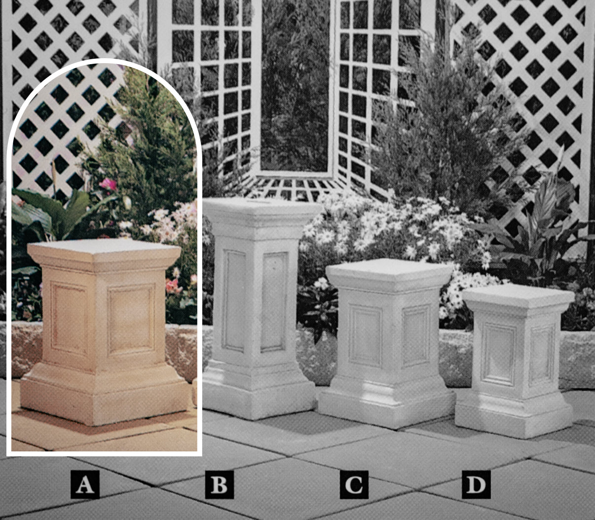 The Plymouth Concrete Garden Pedestal