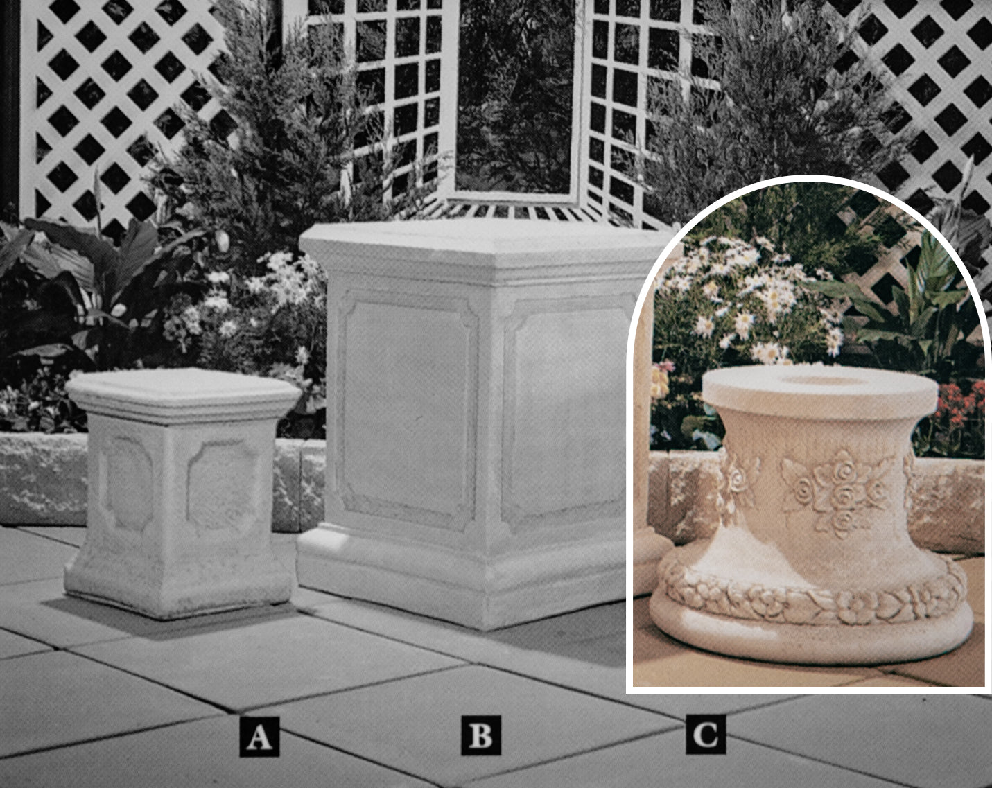 The Roseland Concrete Garden Pedestal