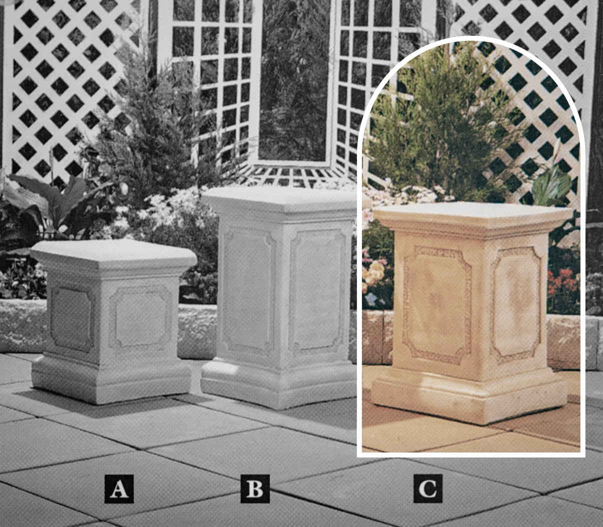 The Sheffield Concrete Garden Pedestal