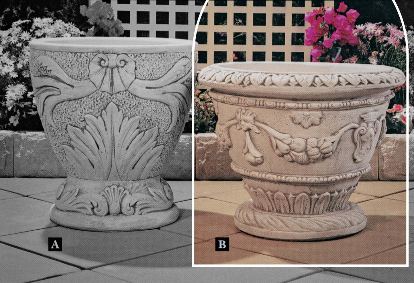 The Sorrento Urn Concrete Garden Planter
