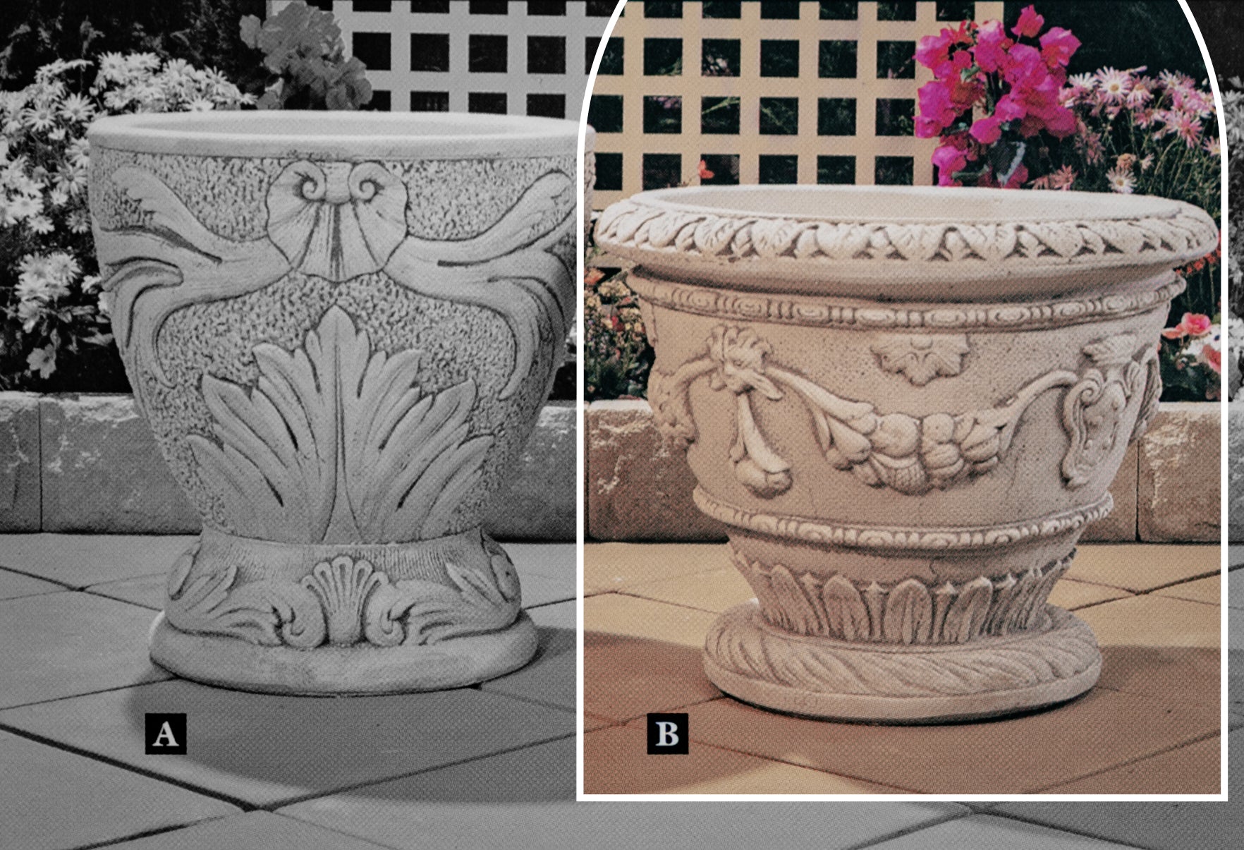 The Sorrento Urn Concrete Garden Planter