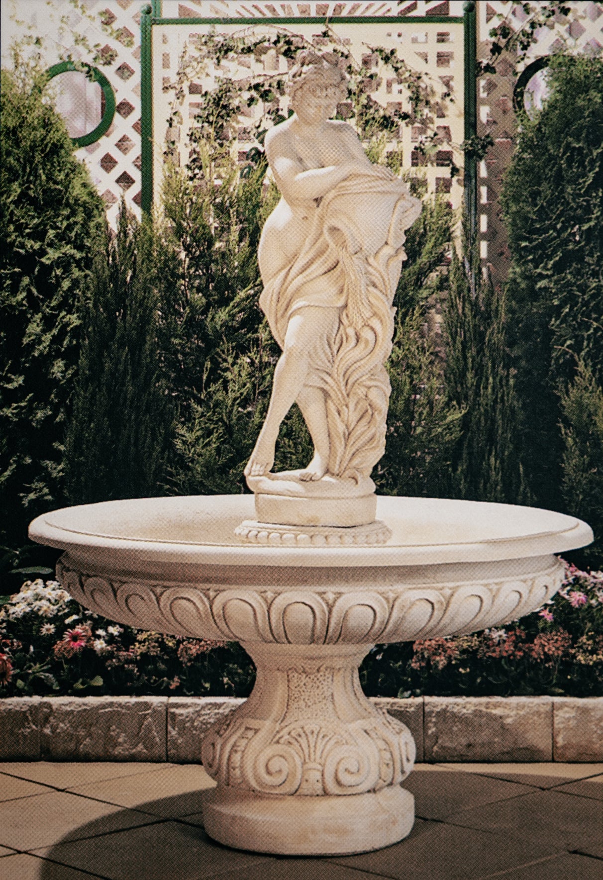 The Water Maiden Concrete Fountain