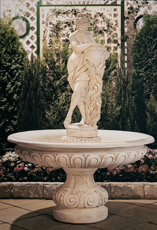 The Water Maiden Concrete Fountain