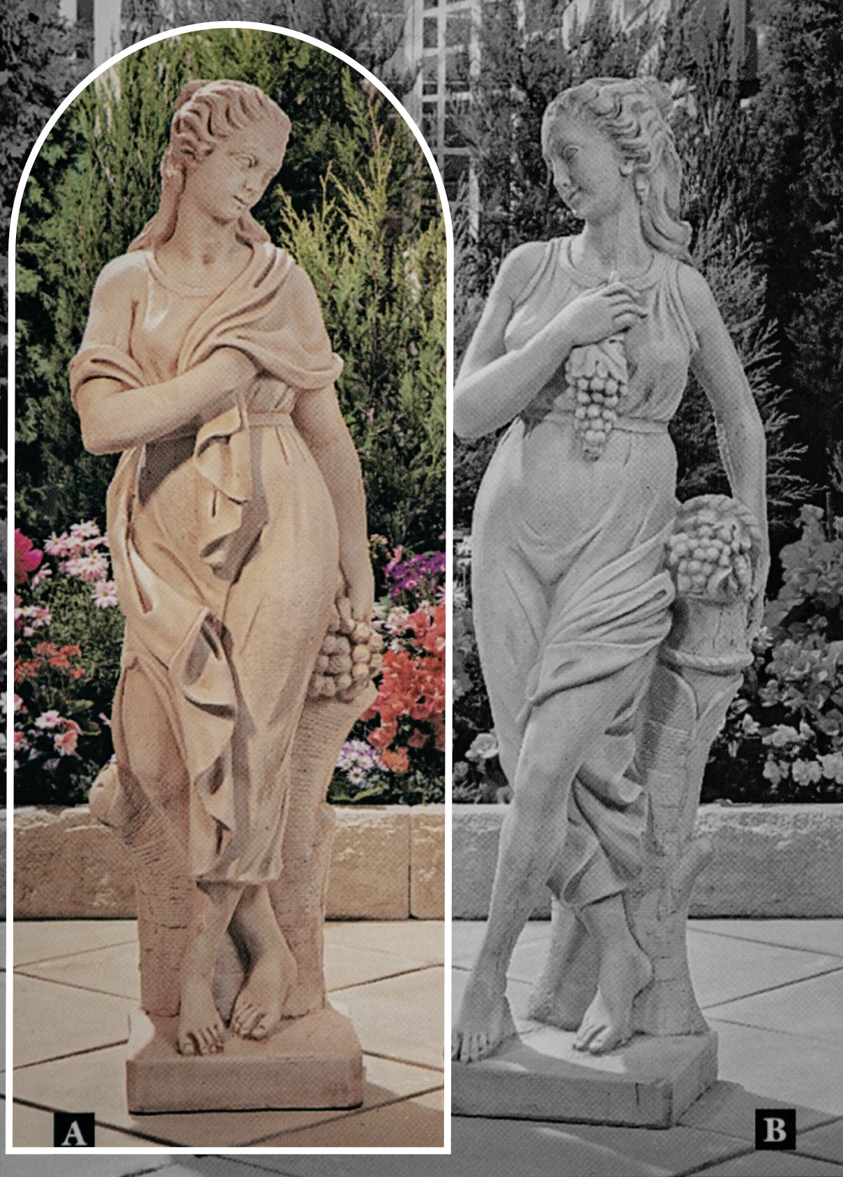 Winter Large Concrete Garden Statue