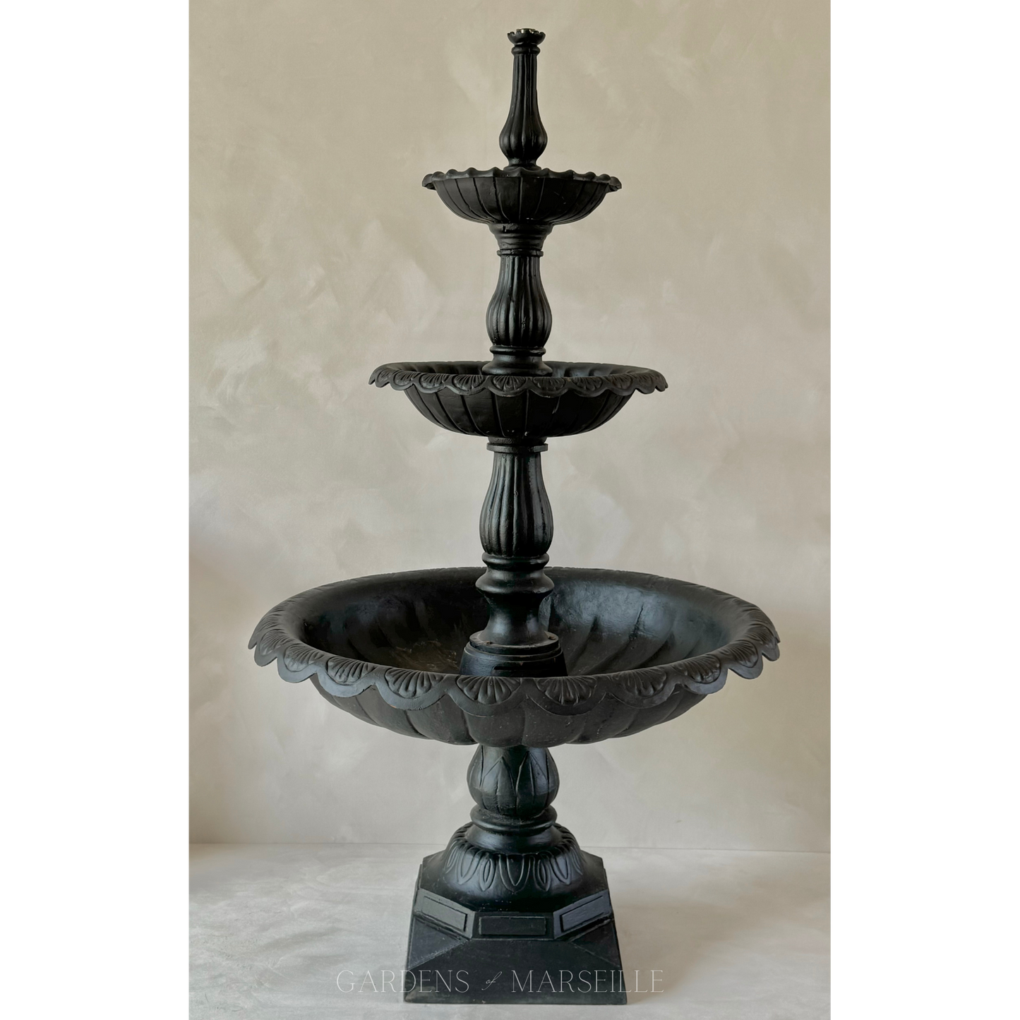 The Mirabella 3-Tier Cast Iron Fountain