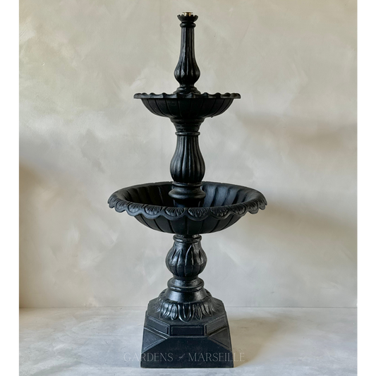 The Mirabella 2-Tier Cast Iron Fountain