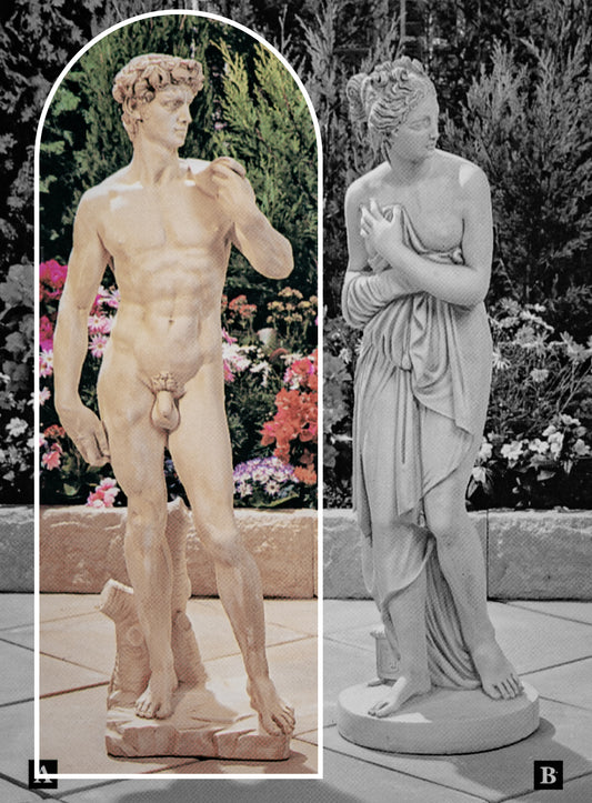 David (Large) Large Concrete Garden Statue