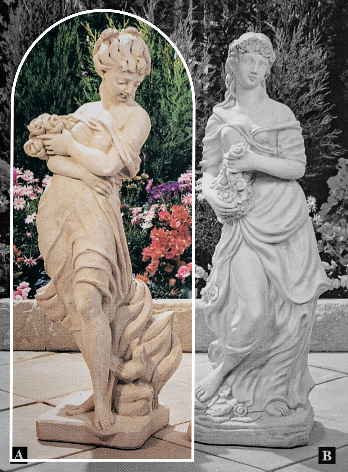Silvia Large Concrete Garden Statue