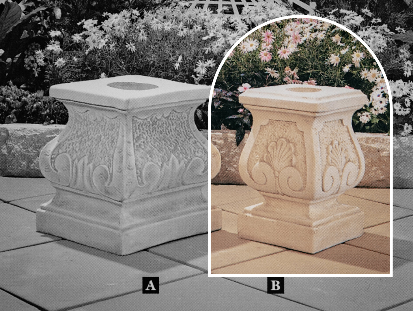 The Foglia Concrete Garden Pedestal
