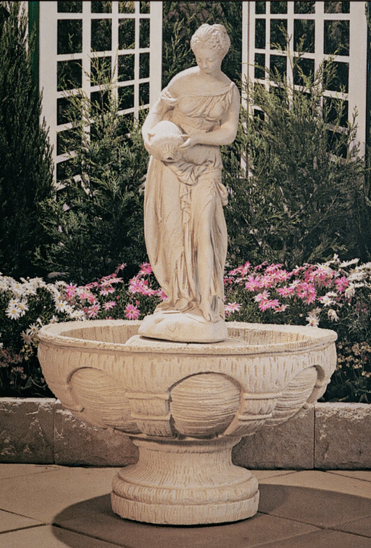 The Lady Anfora Concrete Fountain