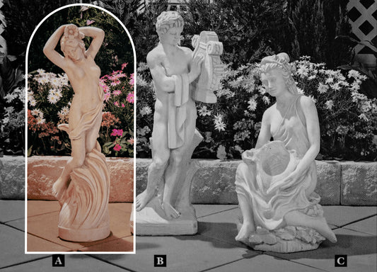 Venus with Flower Medium Concrete Garden Statue